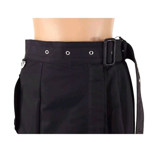 Sacai Cotton Gabardine Pleated Skirt Japan 1 US 6 Black Defect New - Picture 2 of 16